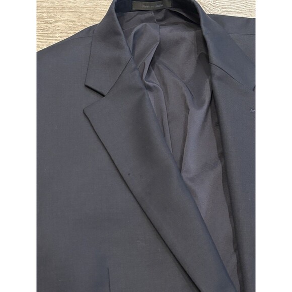 Lauren Ralph Lauren Wool Blazer Sport Jacket 44L Blazer Navy Blue Gold Buttons - Picture 10 of 10